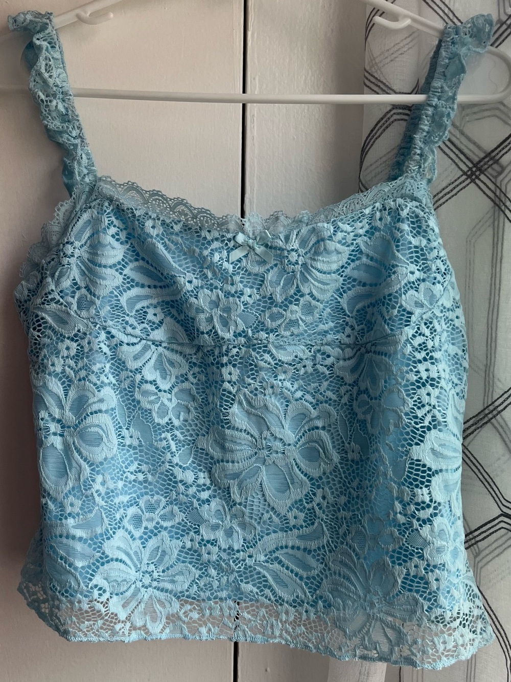 Light Blue Lace Camisole Top - Women